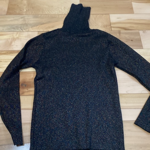 Women's Black Turtleneck Sweater - Picture 6 of 10